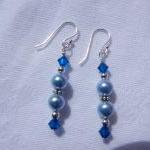 Light Blue Swarovski Pearl ..