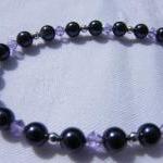 Deep Purple Swarovski Pearl..