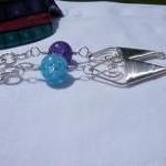 Necklace, Pressed Glass Bea..