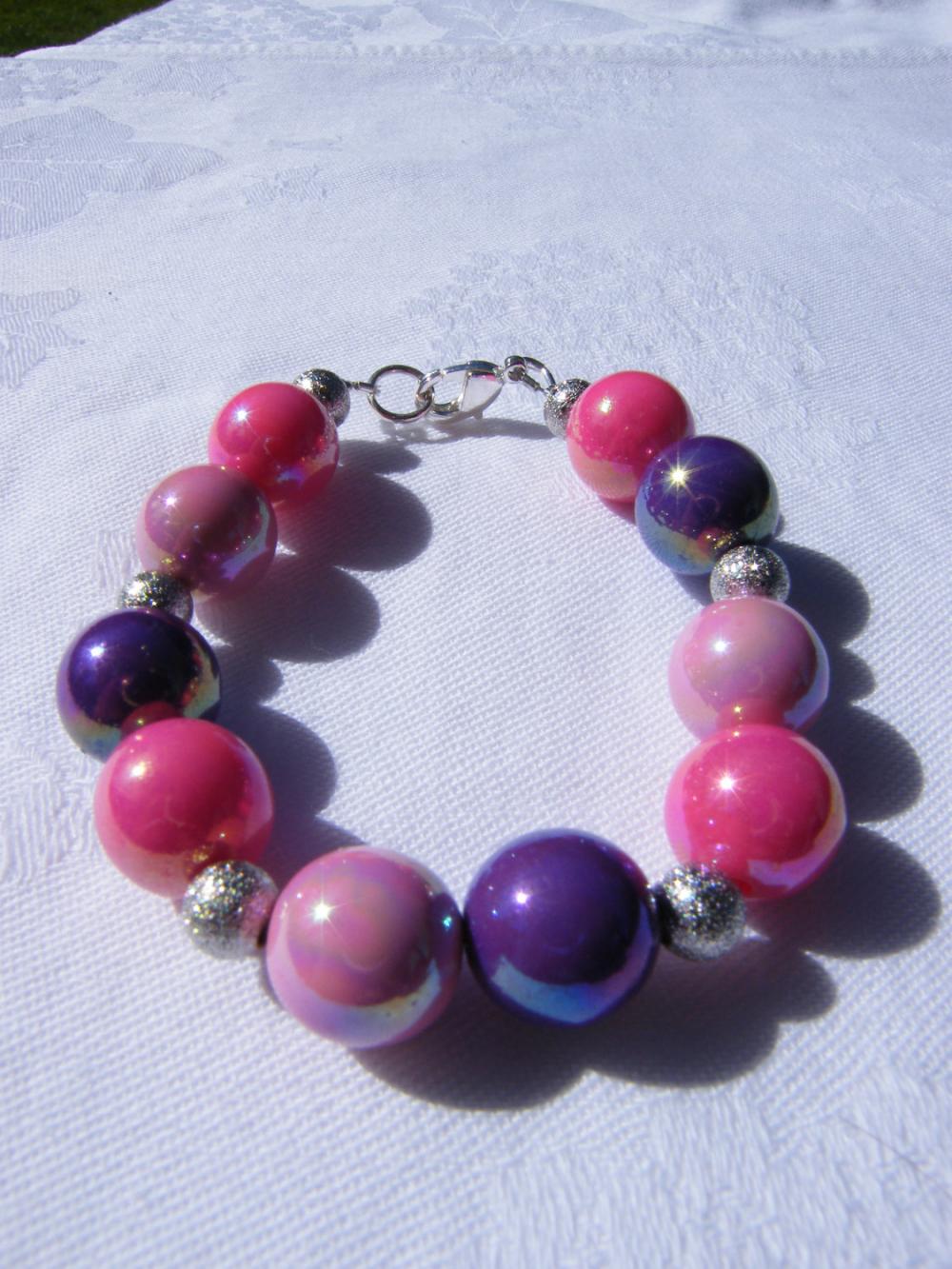Pretty as a Princess Pink & Purple Bracelet